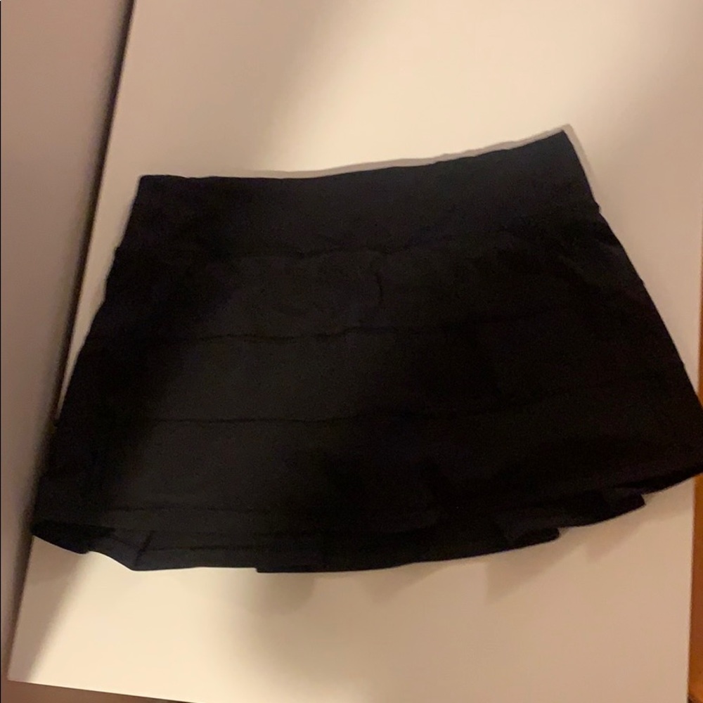 lululemon black pace rival skirt
